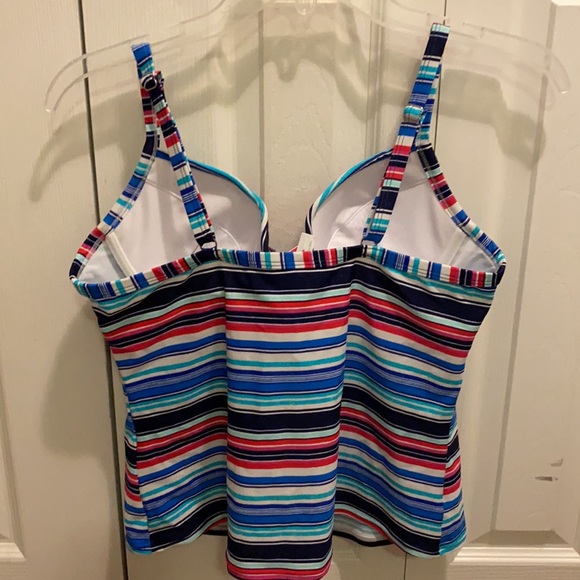 2/$15.   Bikini village Tankini  size medium - Picture 3 of 4